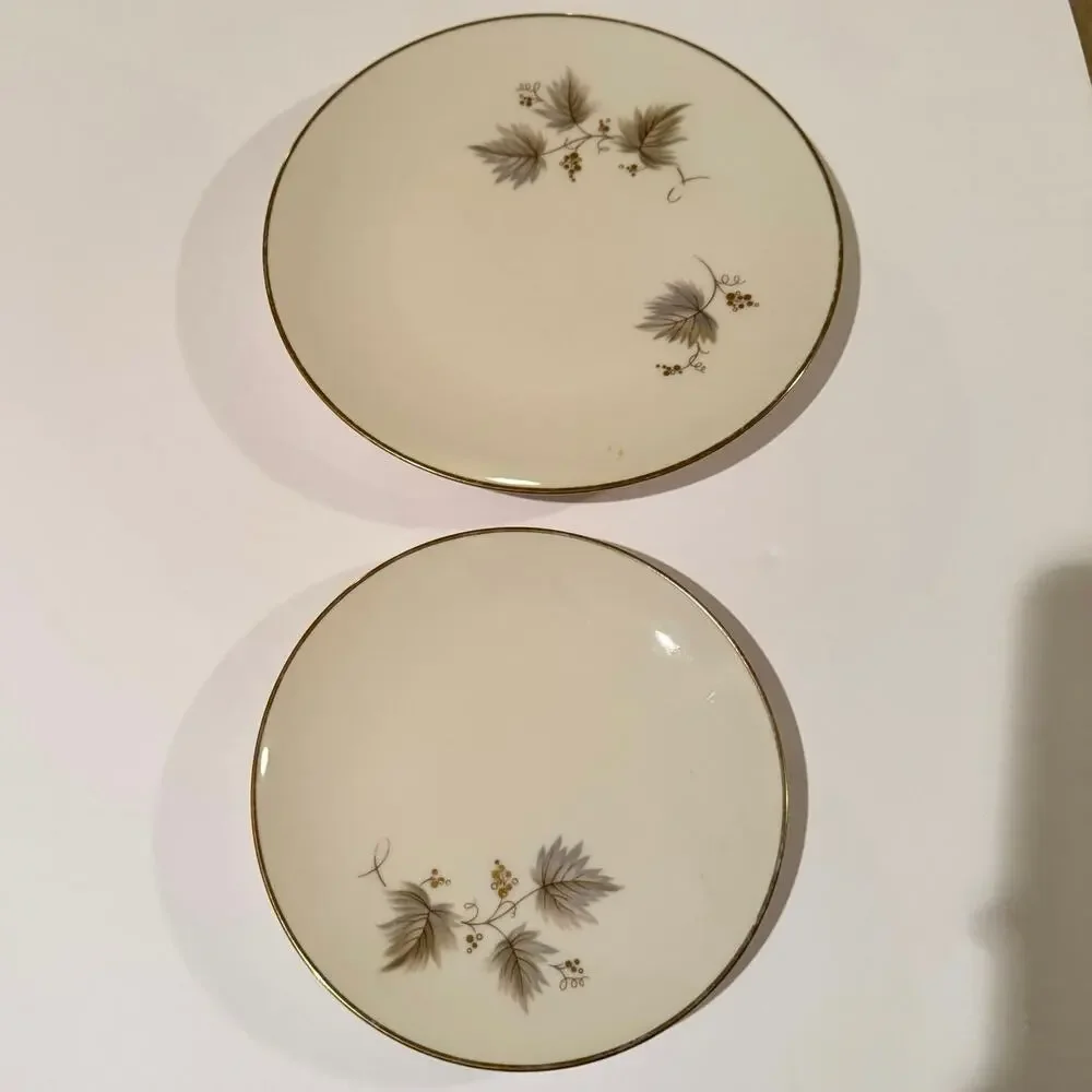 Noritake Ivory China Fantasia 7532 Plate & Cup Set Gold Trim Elegant Dinnerware - Picture 6 of 9